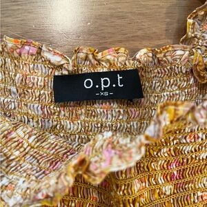 Opt smocked floral midi dress